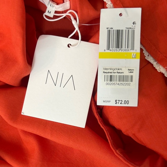 New Nia Moon Vibrant Orange Lace Lined Skort - Picture 9 of 13